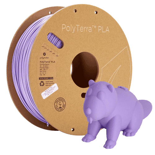 PolyMaker PolyTerra PLA Lavender Purple 1kg 1.75mm