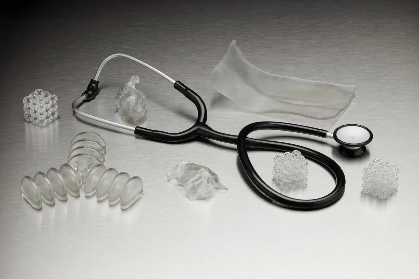 Formlabs BioMed Elastic 50A Resin cartridge or printed parts