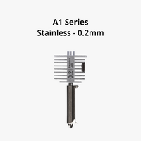 A1 Series - Hotend w/ Stainless Steel Nozzle [Nozzle Diameter: 0.2mm] [FAH018]