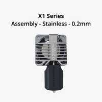 Bambu Lab Complete Hotend Assembly with Stainless Steel Nozzle - 0.2mm compatible with X1C [FAH004]