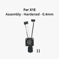 X1E  - Complete Hotend Assembly w/ Hardened Steel [Nozzle 0.4mm] [FAH013]