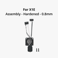 X1E - Complete Hotend Assembly w/ Hardened Steel [Nozzle: 0.8mm] [FAH014]
