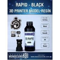Monocure 3D RAPID RESIN - BLACK (0.5 Ltr)
