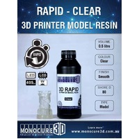 Monocure 3D RAPID RESIN - CLEAR (0.5 Ltr)
