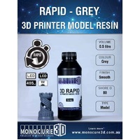 Monocure 3D RAPID RESIN - GREY (0.5 Ltr)