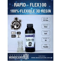 Monocure 3D RAPID FLEX100 - CLEAR (0.5 Ltr)