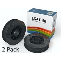2 Pack of UP Black ABS 1kg 1.75mm