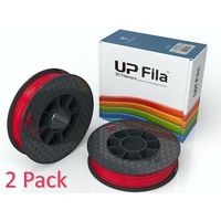 2 Pack of UP Red ABS 1kg 1.75mm 