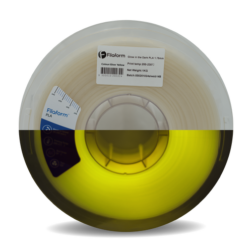 Filaform Select Glow Yellow PLA 1kg 1.75mm