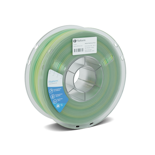 Filaform Rainbow Matte Yellow & White & Cyan PLA 1kg 1.75mm
