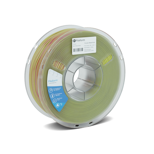 Filaform Tricolour Matte Red & Yellow & Blue PLA 1kg 1.75mm