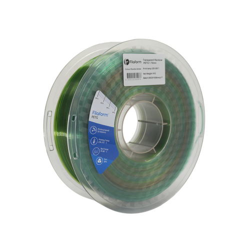 Filaform Transparent Rainbow Rundra Amber PETG 1kg 1.75mm