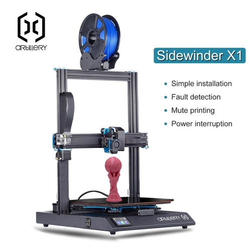 Artillery Sidewinder X1 3D Printer V4  With FREE Flexplate