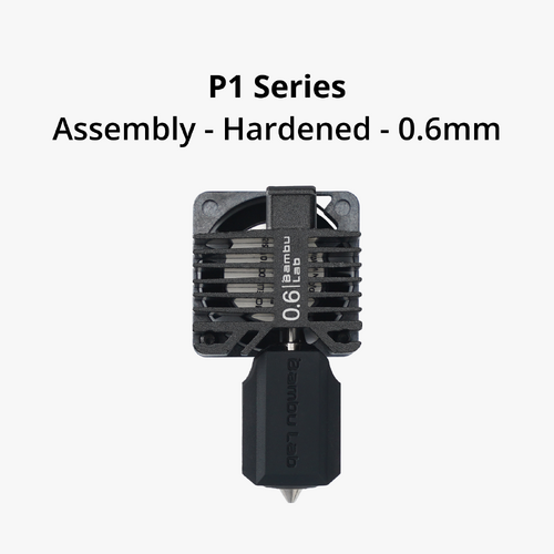 P1 Series - Complete Hotend Assembly with Hardened Steel Nozzle [FAH001-P] [FAH003-P] [FAH005-P]