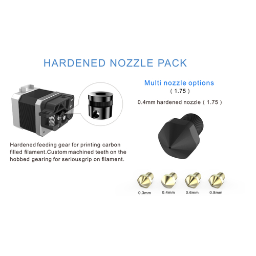 FlashForge Guider IIs Hardened Nozzle kit