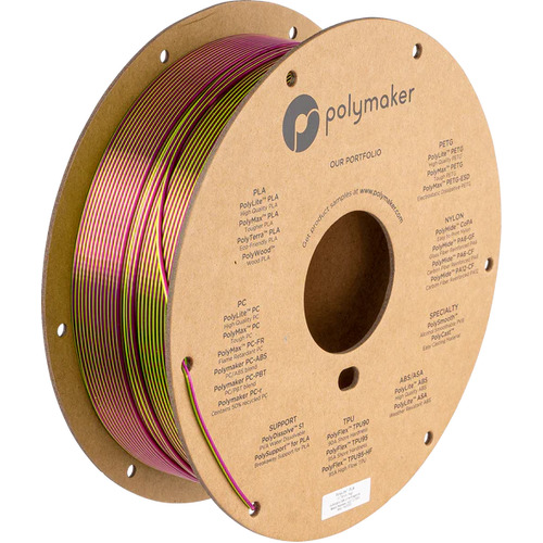PolyMaker Polylite Dual Silk Lime & Magenta PLA 1kg 1.75mm