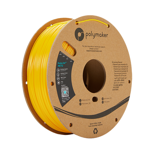 Polymaker PolyLite PETG Yellow 1kg 1.75mm